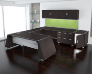 Giza Executive Desk in espresso