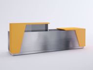 Austin Modern Reception Desk - Orange