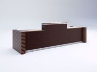 Cambridge Modern Reception Desk - Raised Center