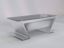 Sydney Modern Executive Desk in brushed aluminum